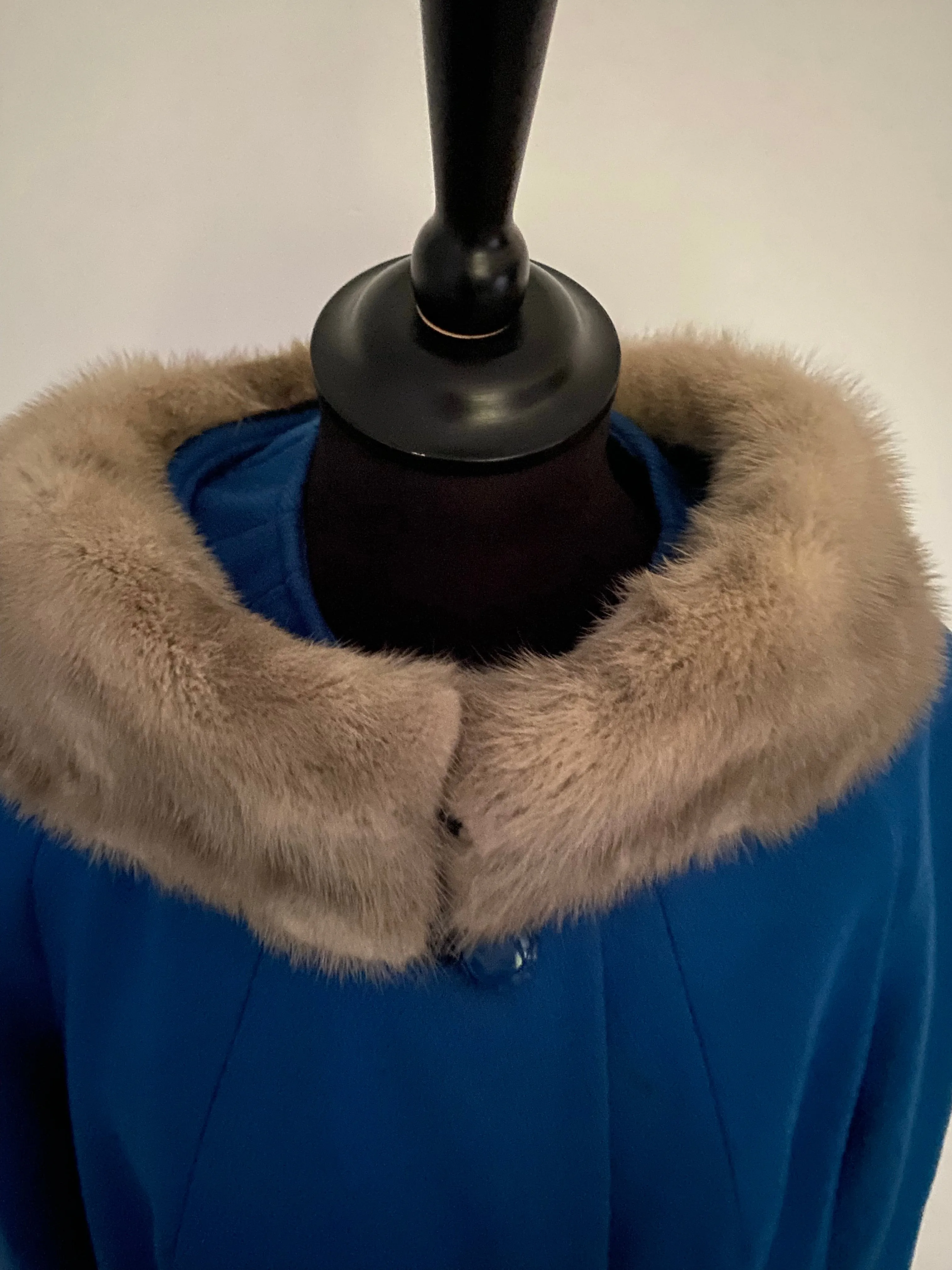 1950s Shagmoor Fur Collar Coat