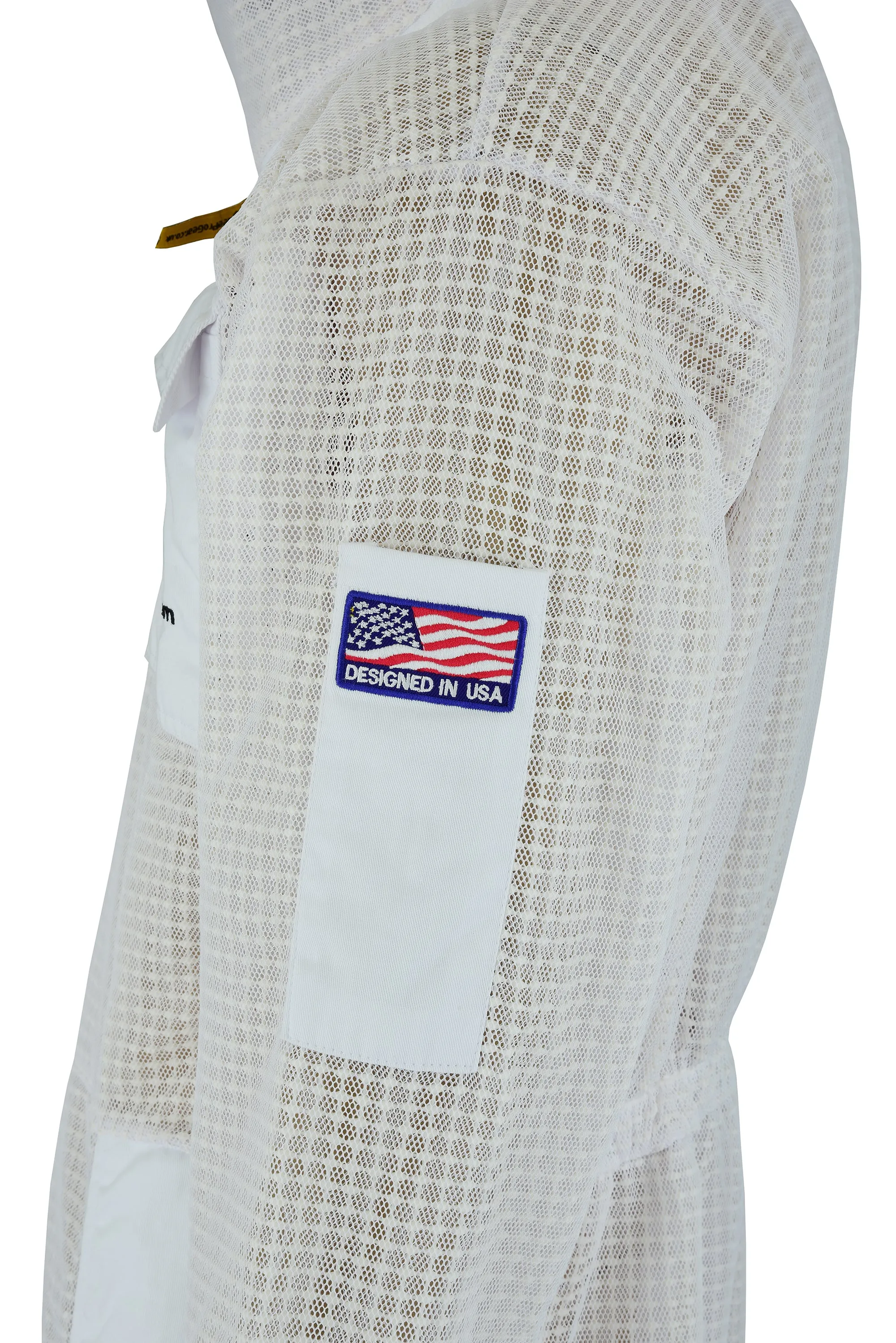 3-Layer Ultra Ventilated Beekeeping Suit with Fencing Veil | Sting-Proof Protection for Men & Women | SBS Zipper | White