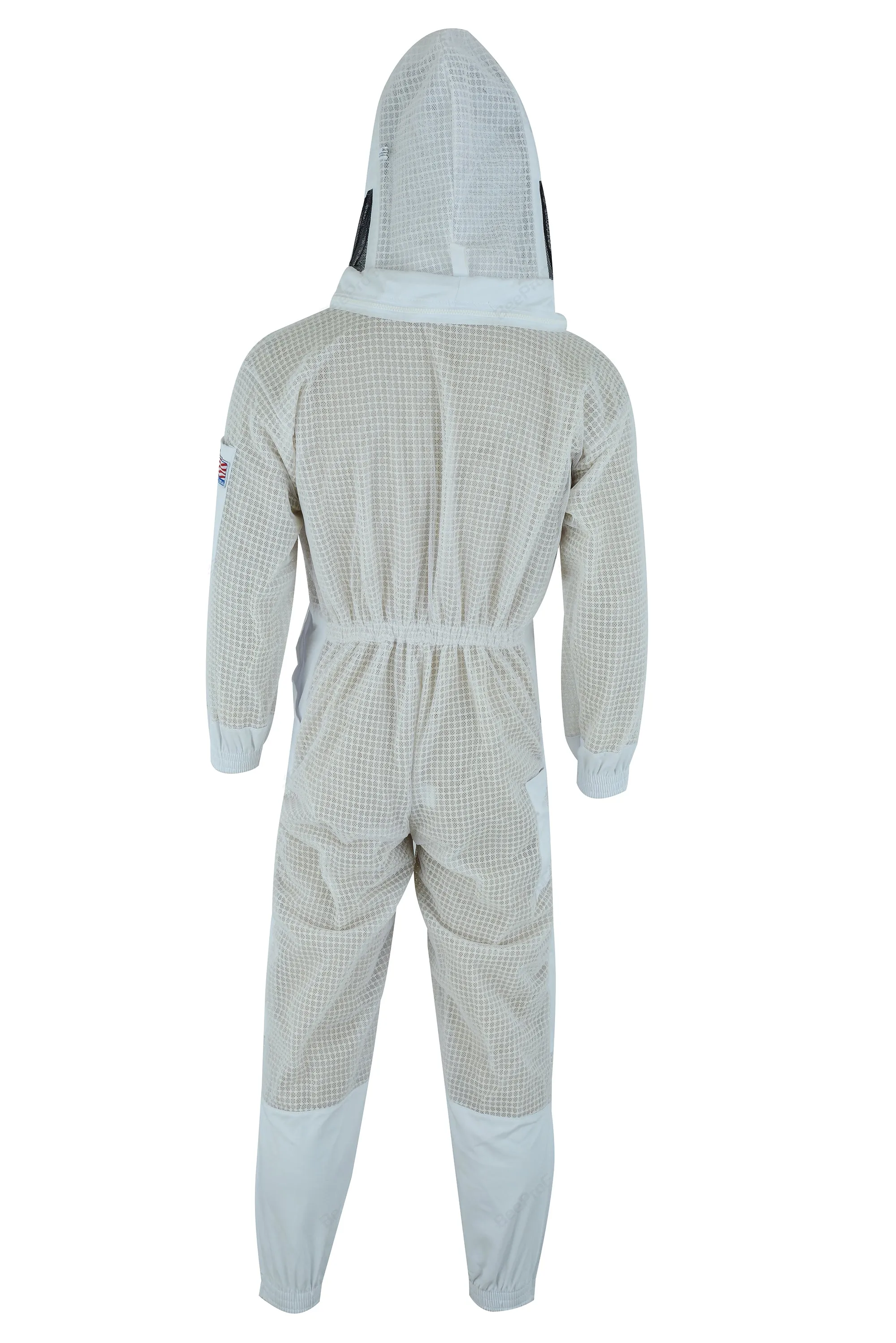 3-Layer Ultra Ventilated Beekeeping Suit with Fencing Veil | Sting-Proof Protection for Men & Women | SBS Zipper | White