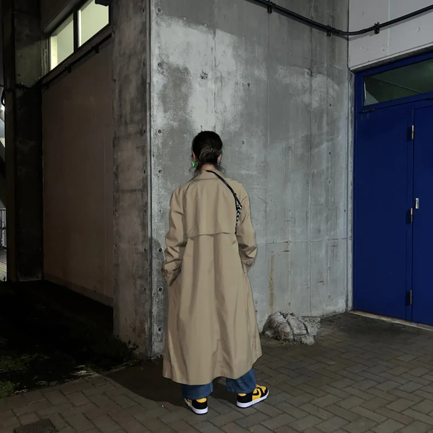 80-90'S USA製 / ROUND COLLAR COAT