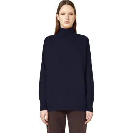 Alpha Studio Blue Silk Sweater