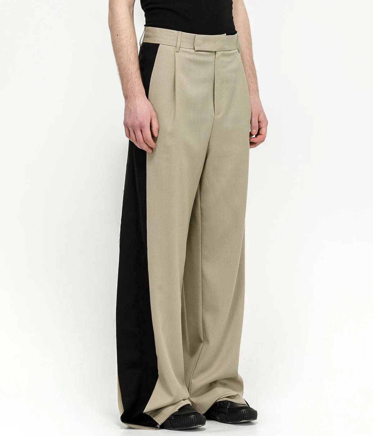 Beige High Waist Pants