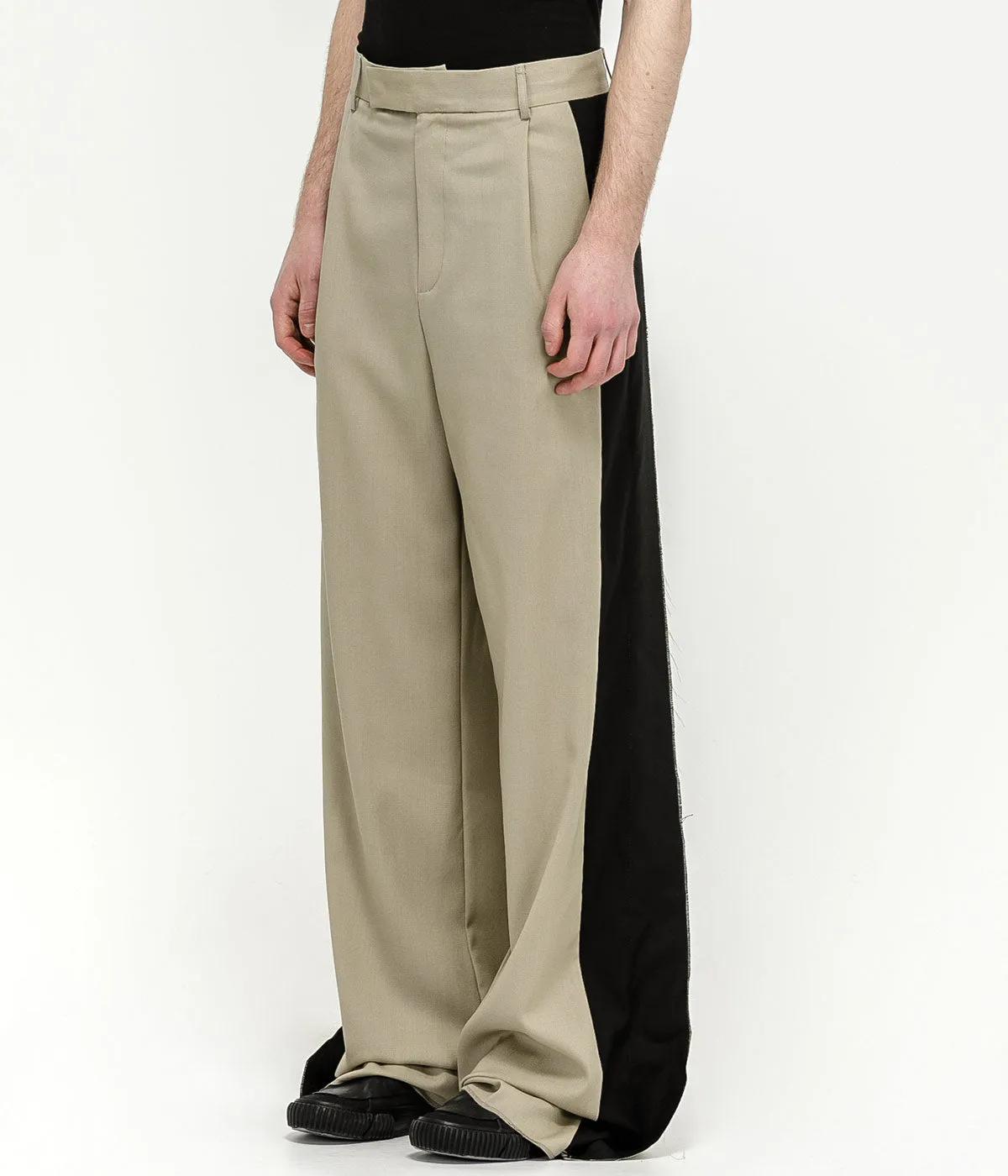 Beige High Waist Pants