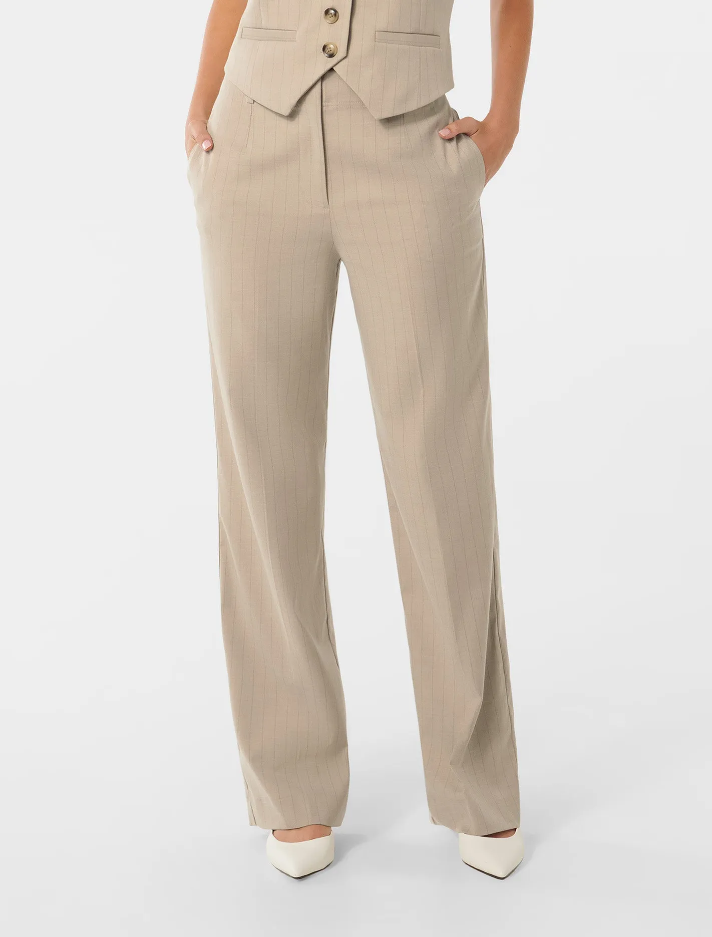 Bonnie Button Straight Leg Pants