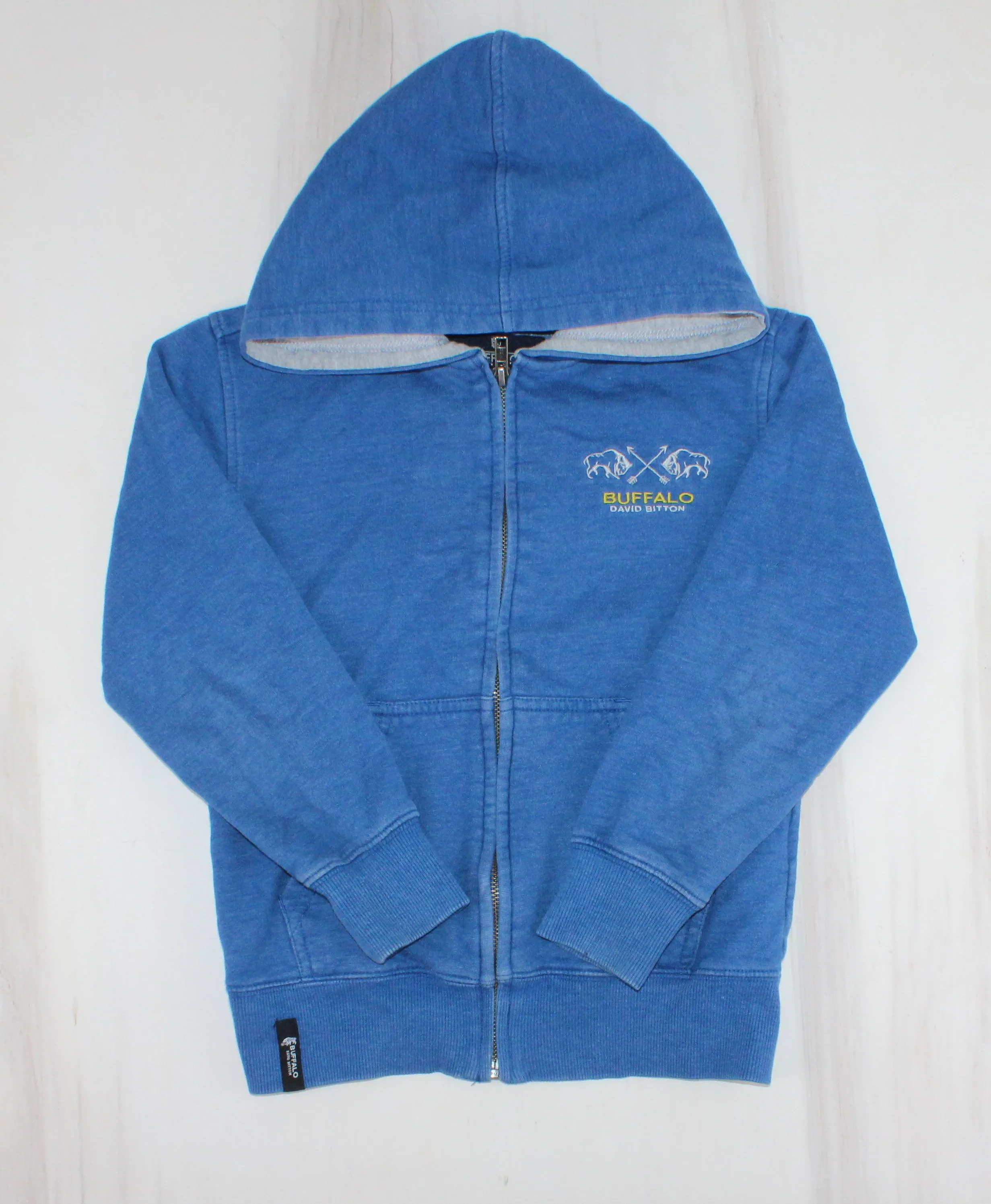 BUFFALO BLUE SWEATER ZIP 5/6Y VGUC