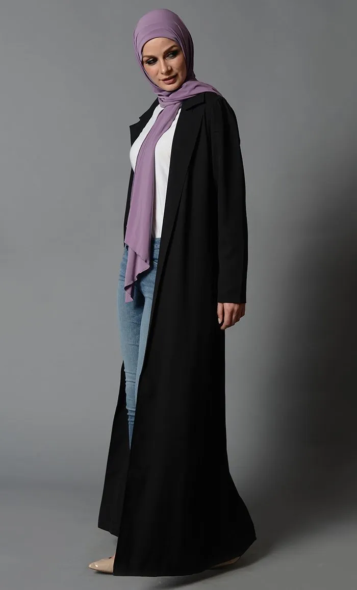 Coat Collar Black Shrug