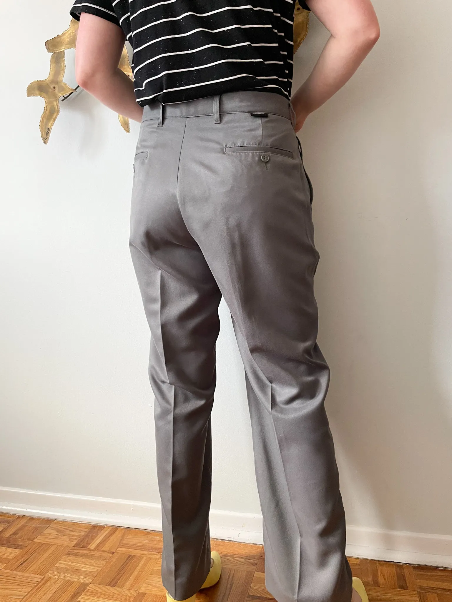 Driven Grey High Rise Trouser Pants - XL