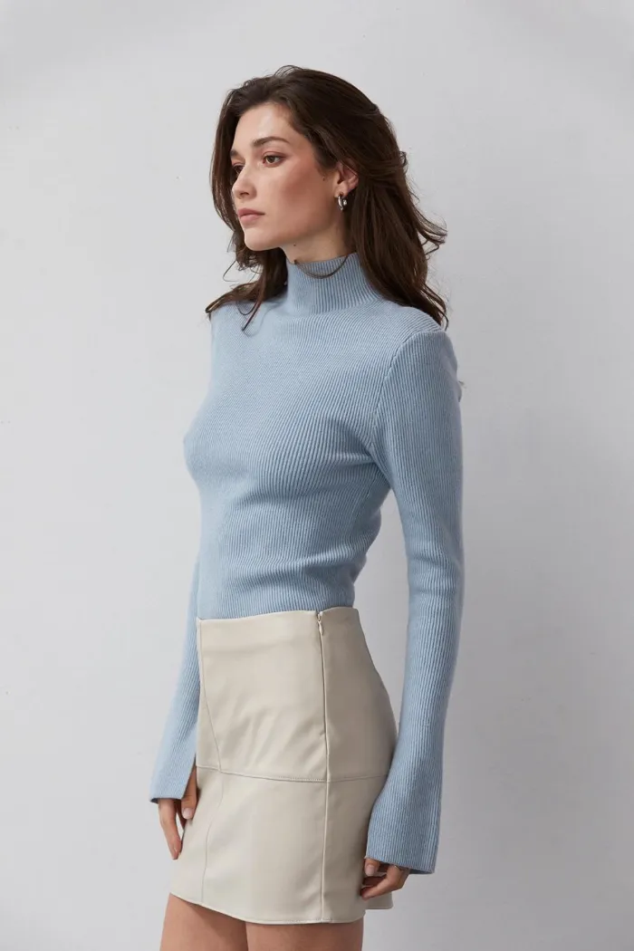 Erika Padded Shoulder Sweater