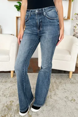 Full Size High Waist Tummy Control Flare Jeans