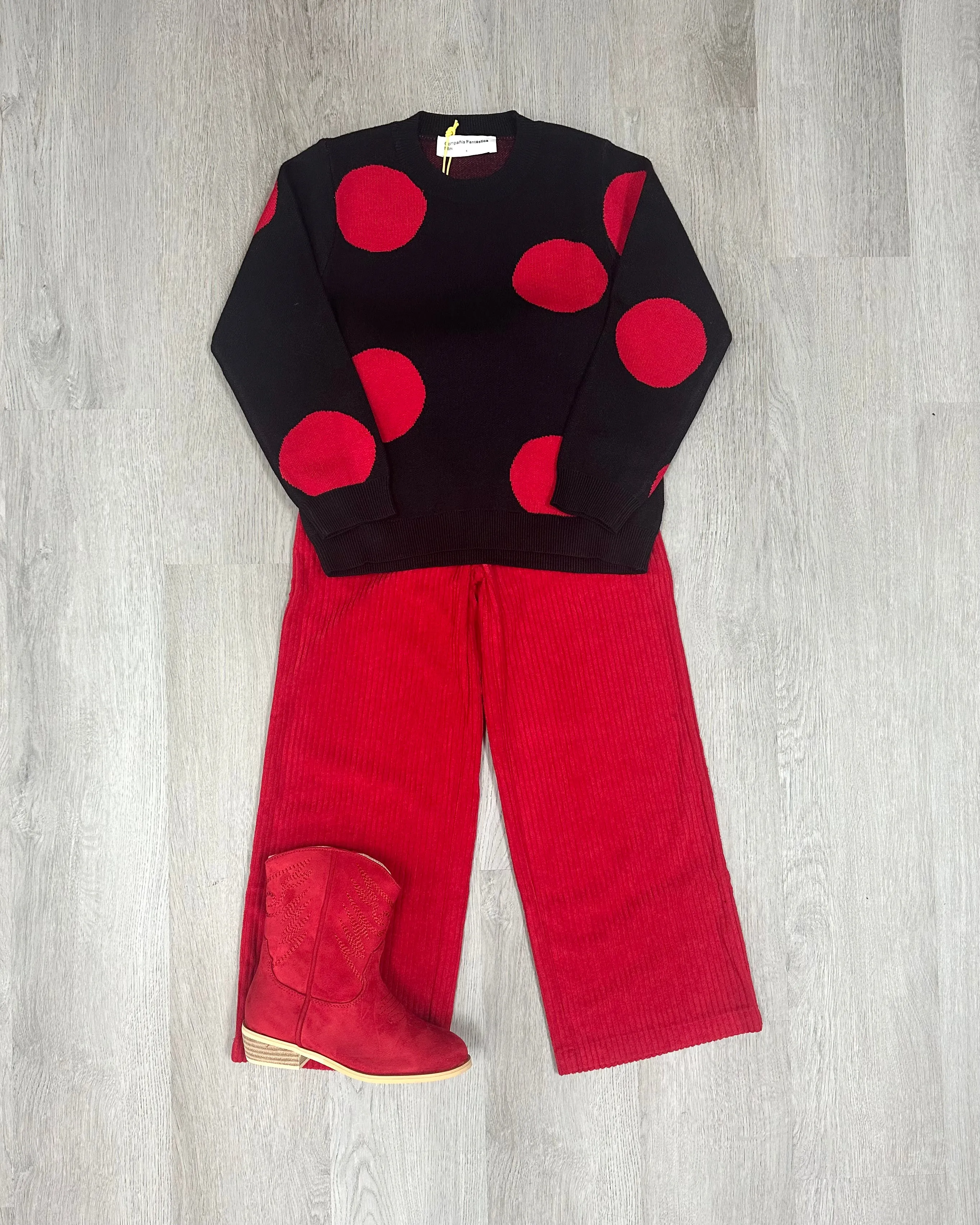 Girl's Red Corduroy Pants