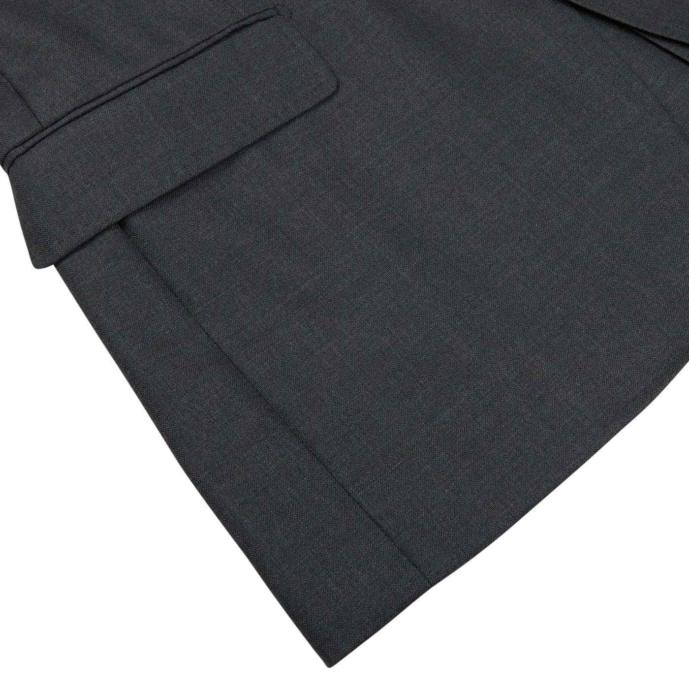 Grey Super 100's Wool Suit Jacket