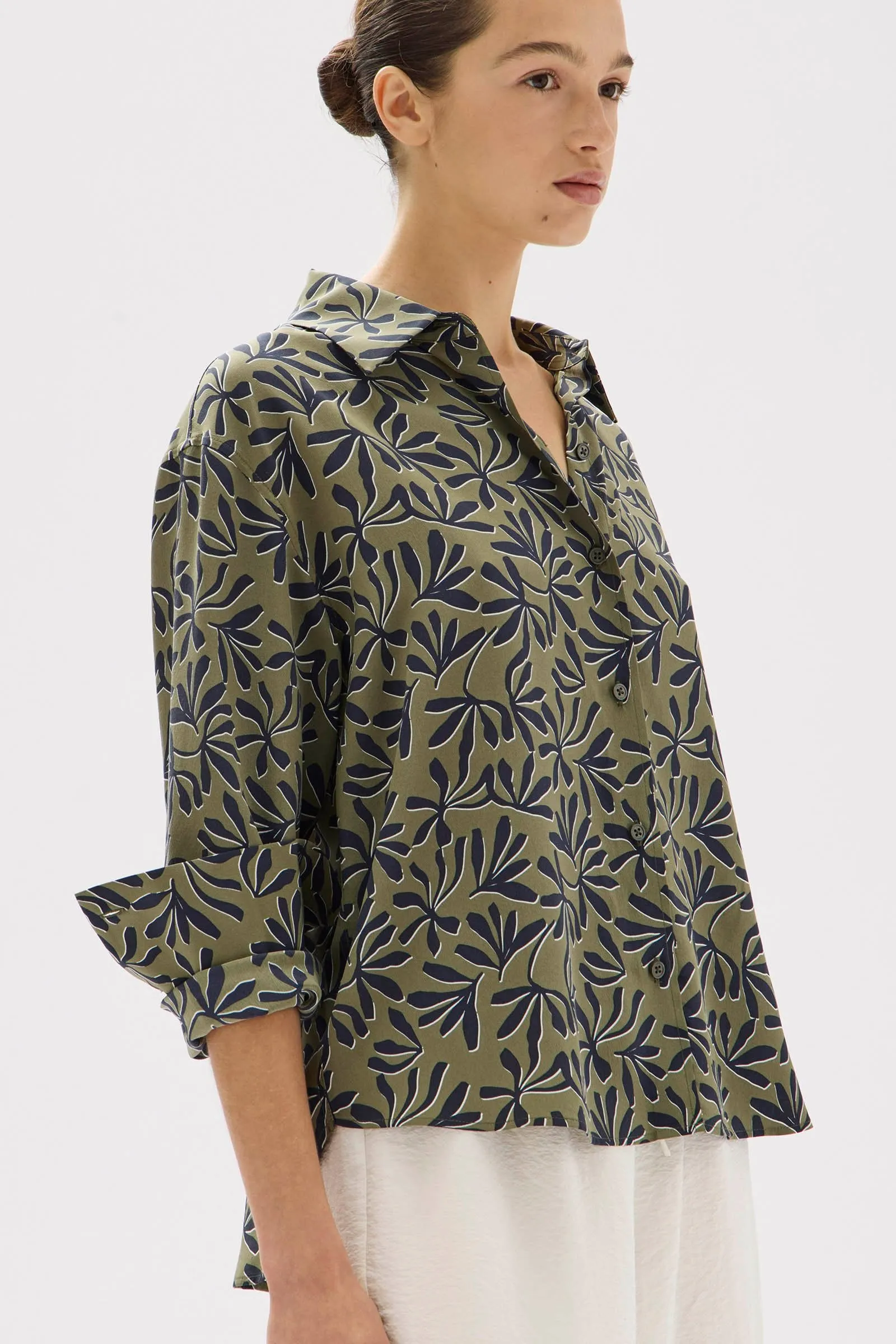 Hibiscus Print Shirt