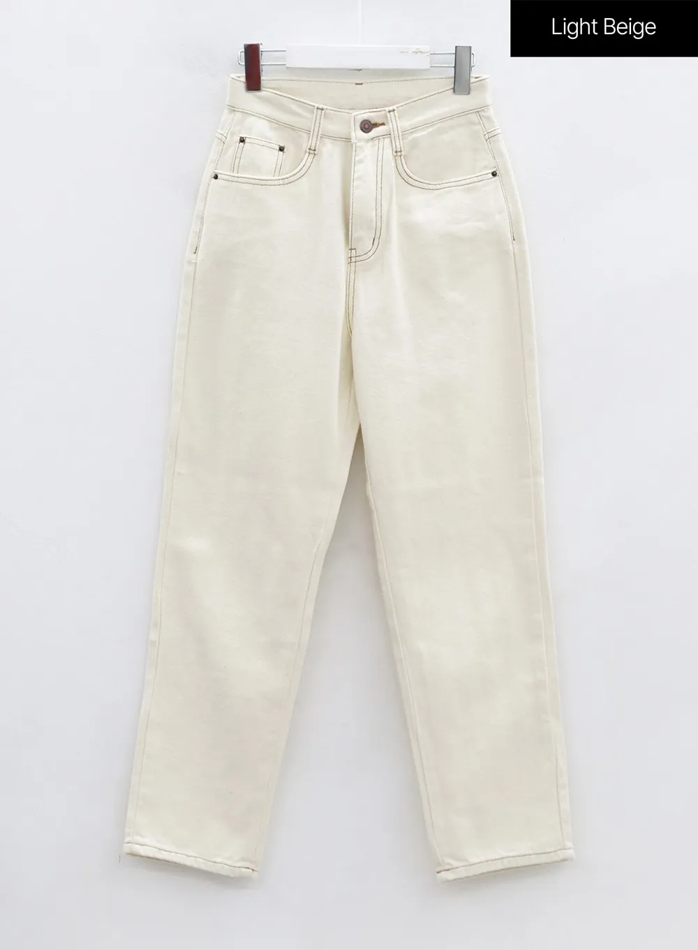 High Waist Straight Leg Pants OO19