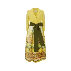 Jemma Long Pineapple Organza Dress