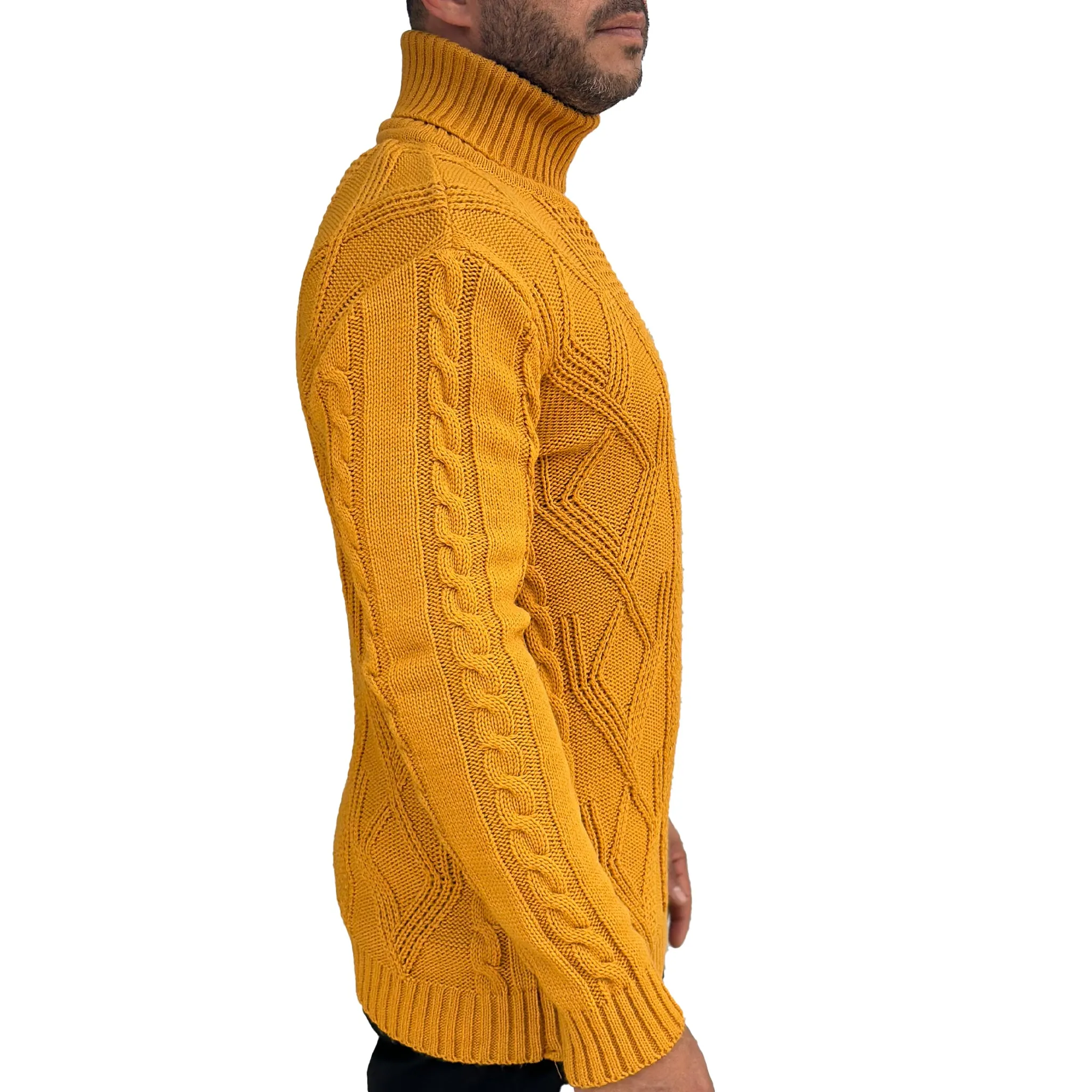 [Jorge] Yellow Light Weight Turtleneck