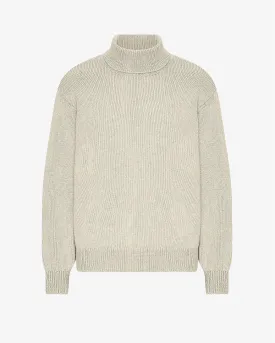 Merino Wool Turtleneck - Ivory White