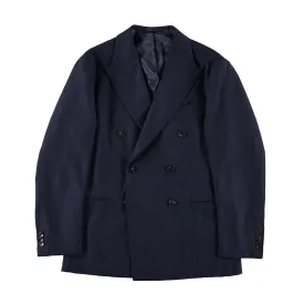 Navy Flannel Double Breasted Waverly Suit