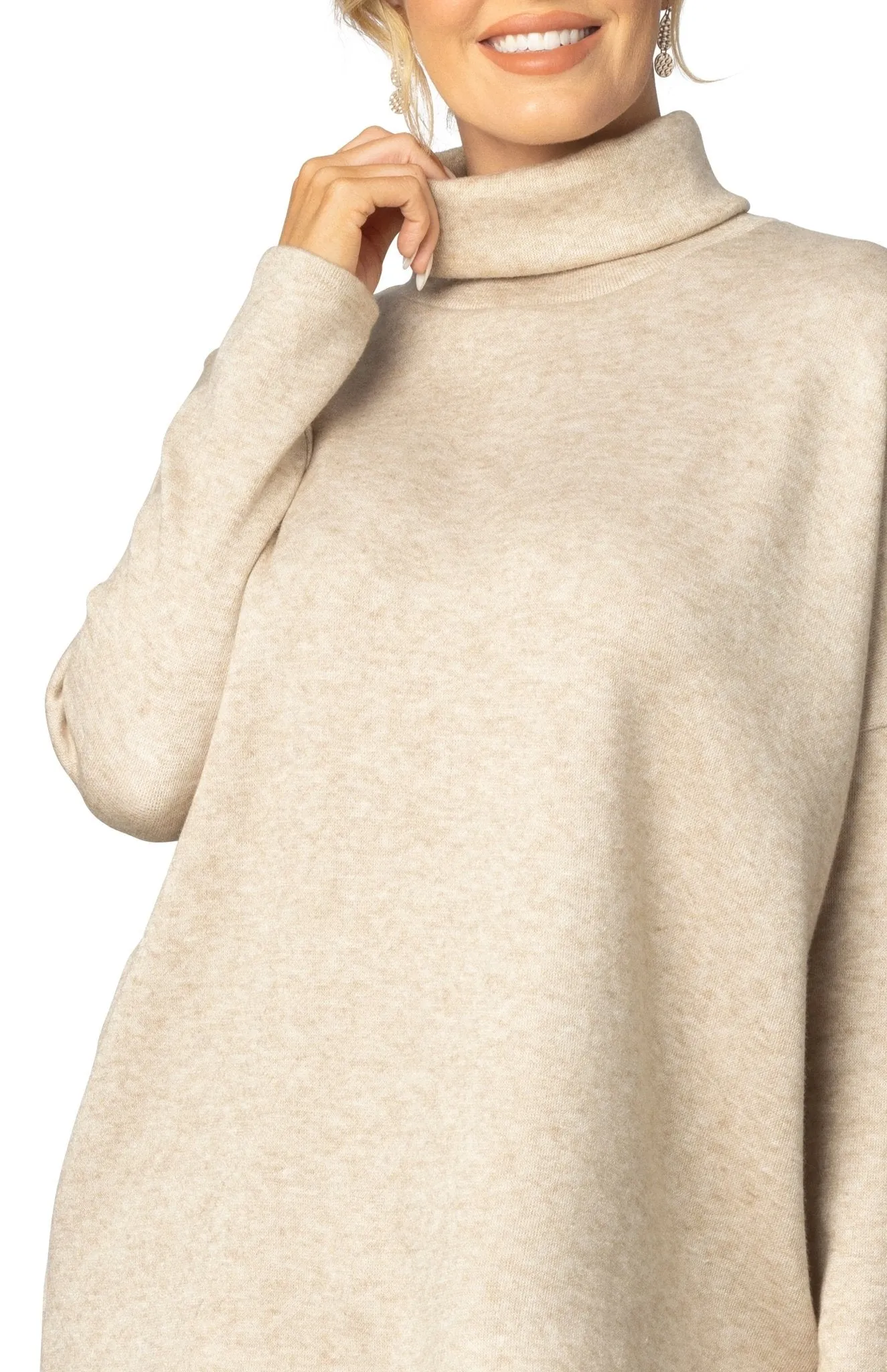 Paris Turtleneck Tunic Sweater