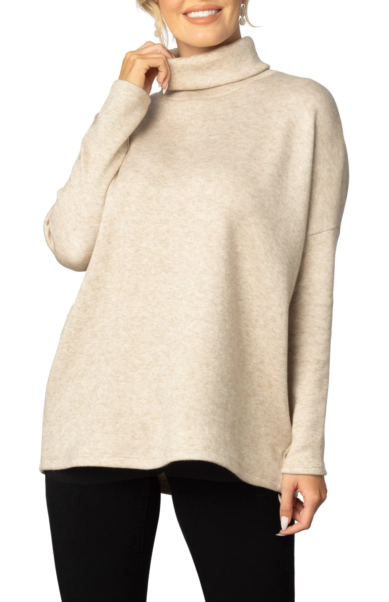 Paris Turtleneck Tunic Sweater