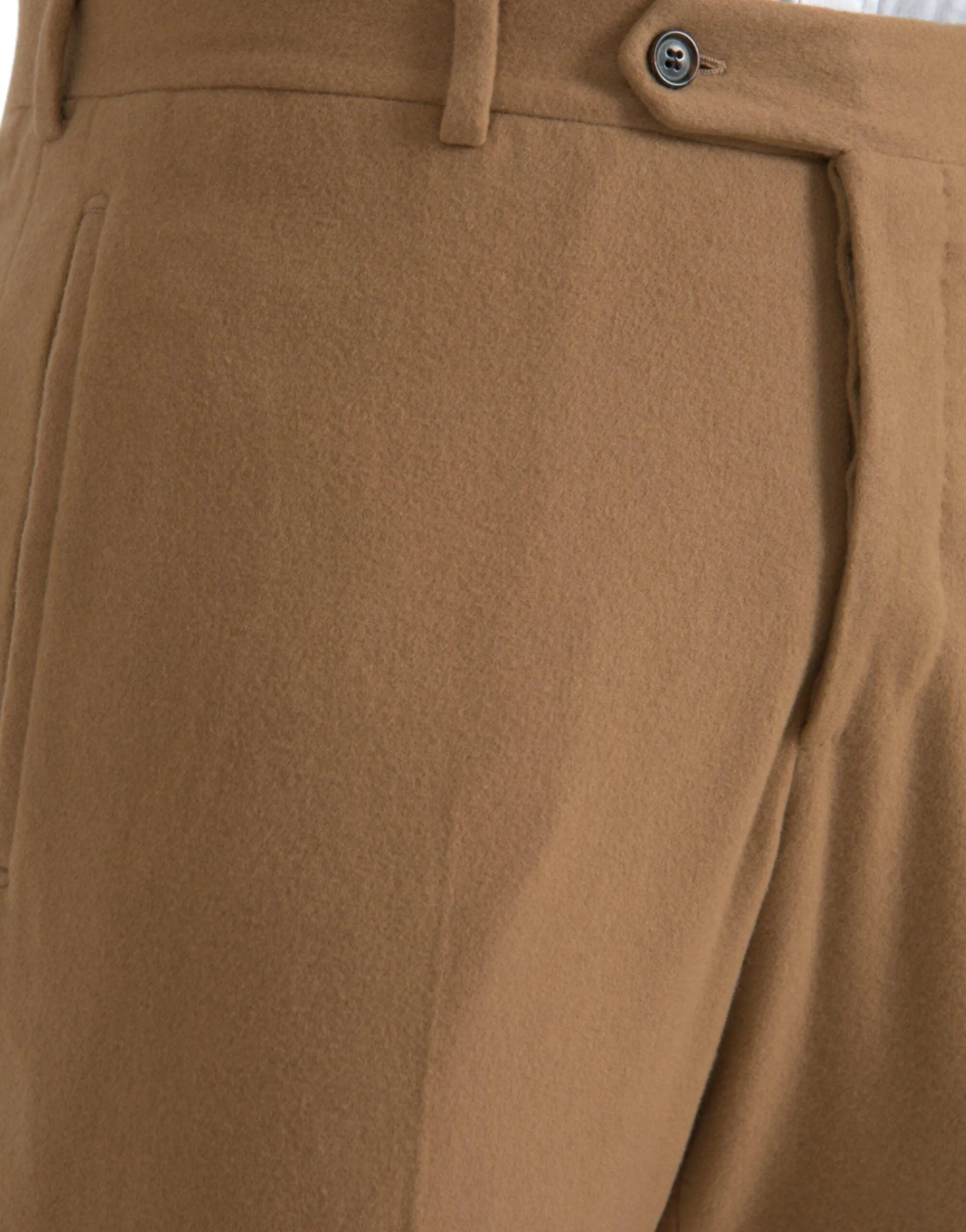 Prada Beige Cashmere Men's Straight Fit Pants