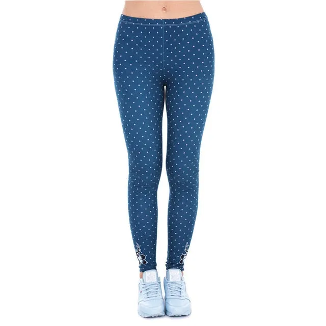 Printing Slim High Waist Leggings