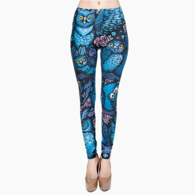 Printing Slim High Waist Leggings