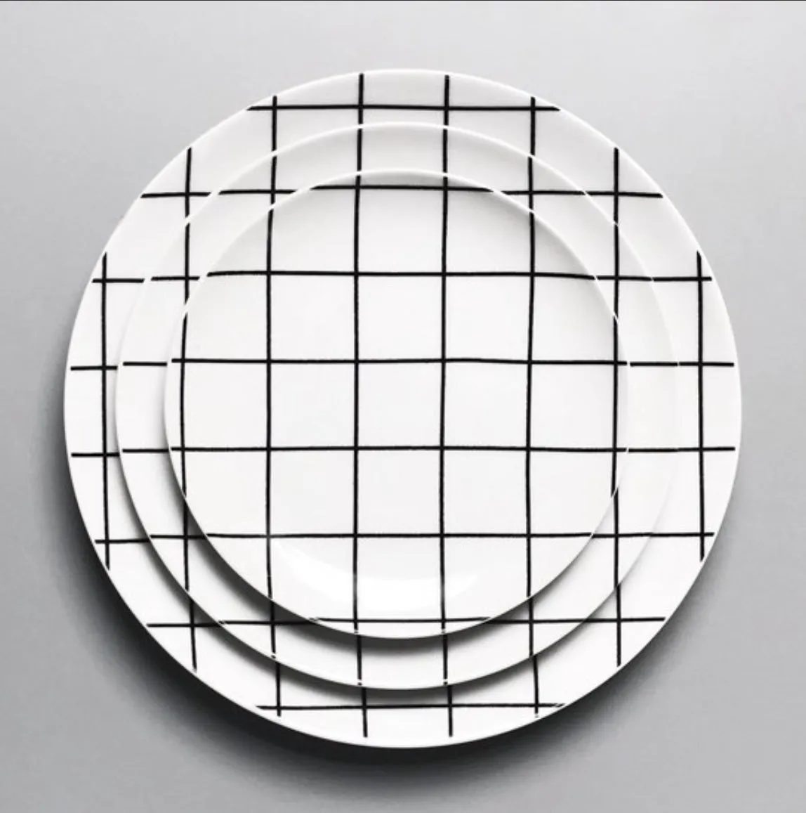 "Grid" Bread Plate