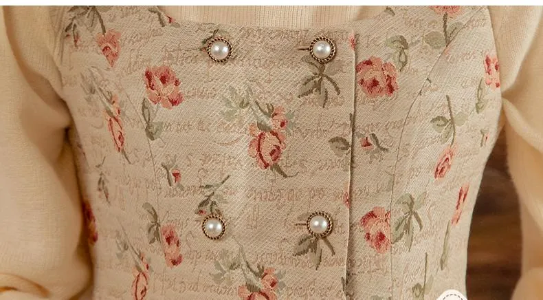 Retro Floral Waistcoat Vest