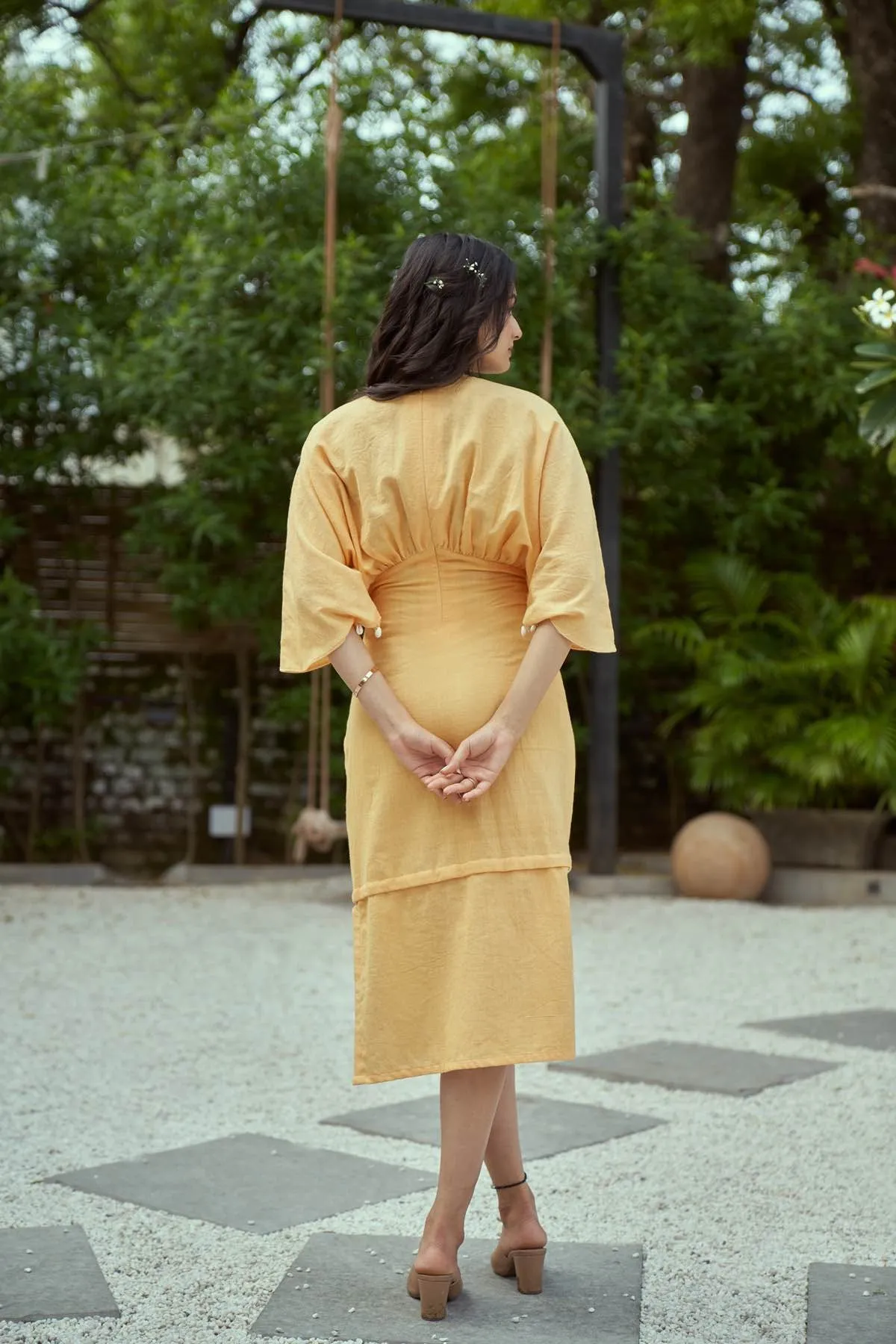 Sicily Kaftan Detachable Handloom Cotton Dress