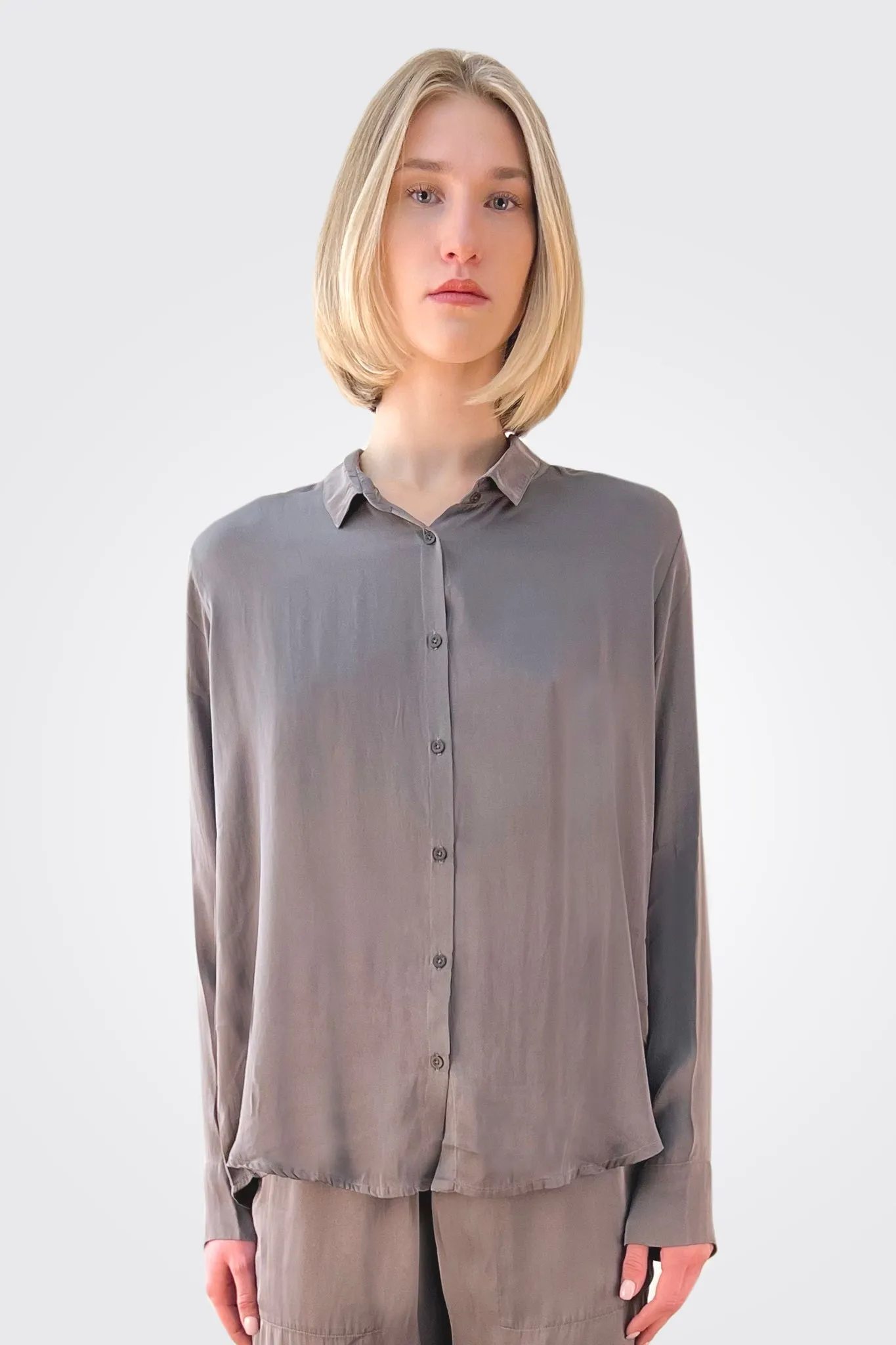 Silk Button Down Blouse - Visione