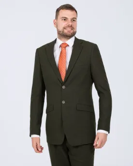 Skopes Jude Slim Fit Tall Suit Jacket (olive herringbone)