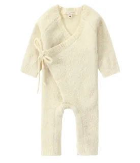 Susukoshi - Boucle Baby Kimono Overall Suit - Milk