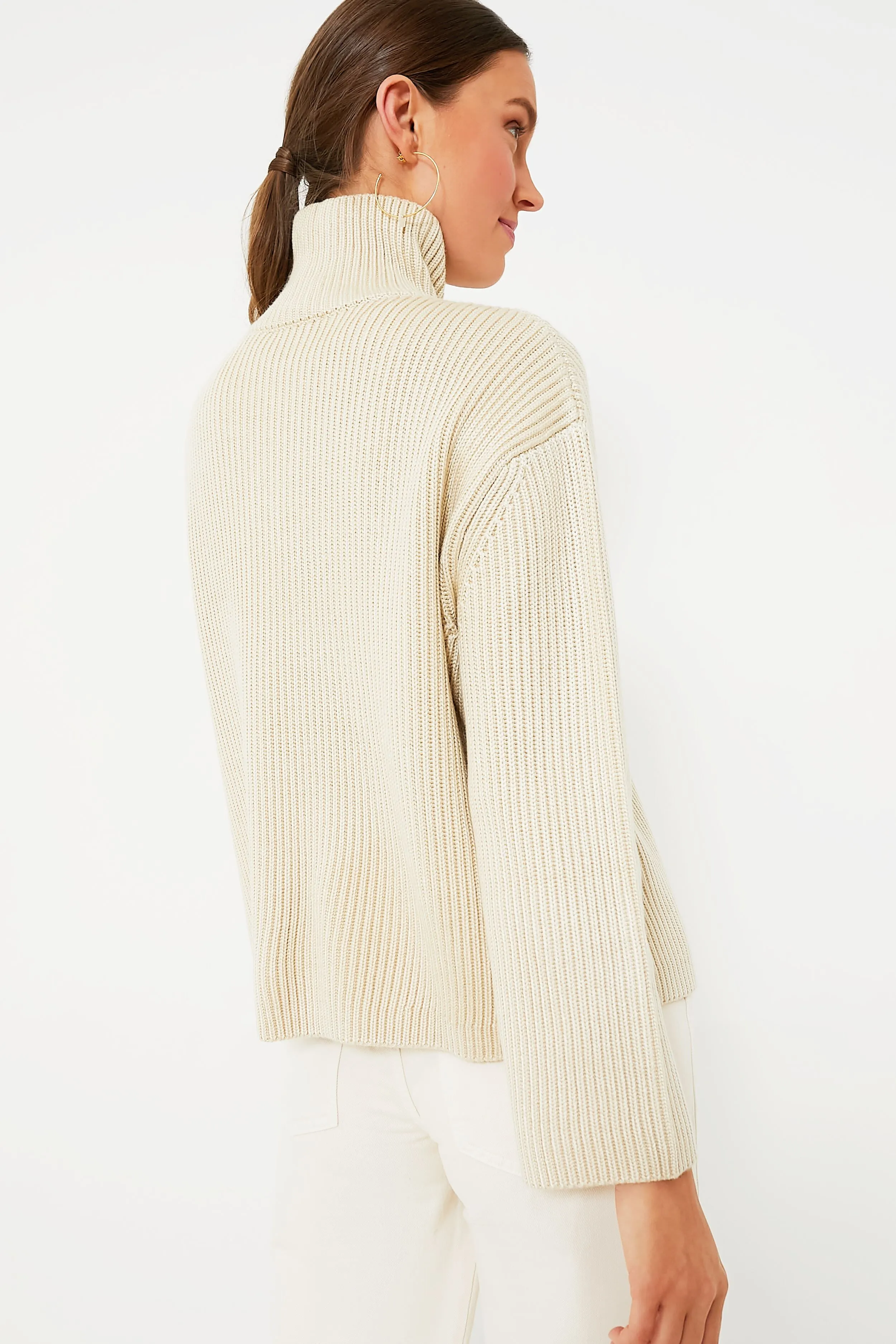 Tan Shimmer Knit Helen Sweater