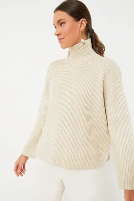 Tan Shimmer Knit Helen Sweater