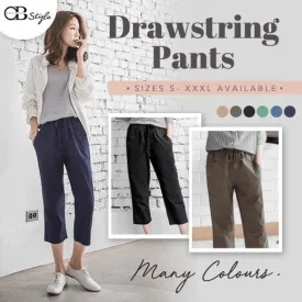 TEXTURE BANDAGE DRAWSTRING PANTS