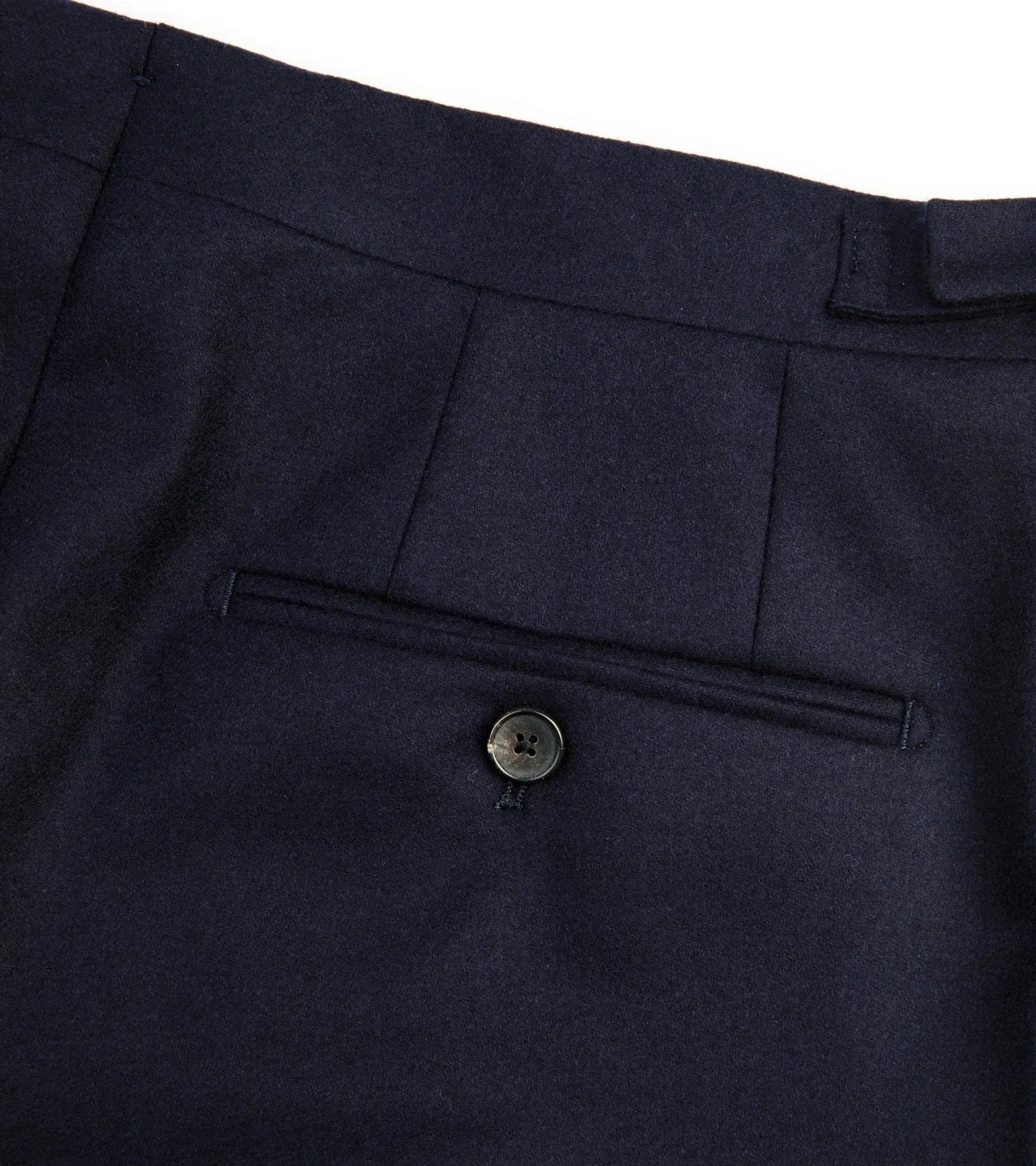 Trunk Wigmore Wool Flannel Suit Trousers: Navy