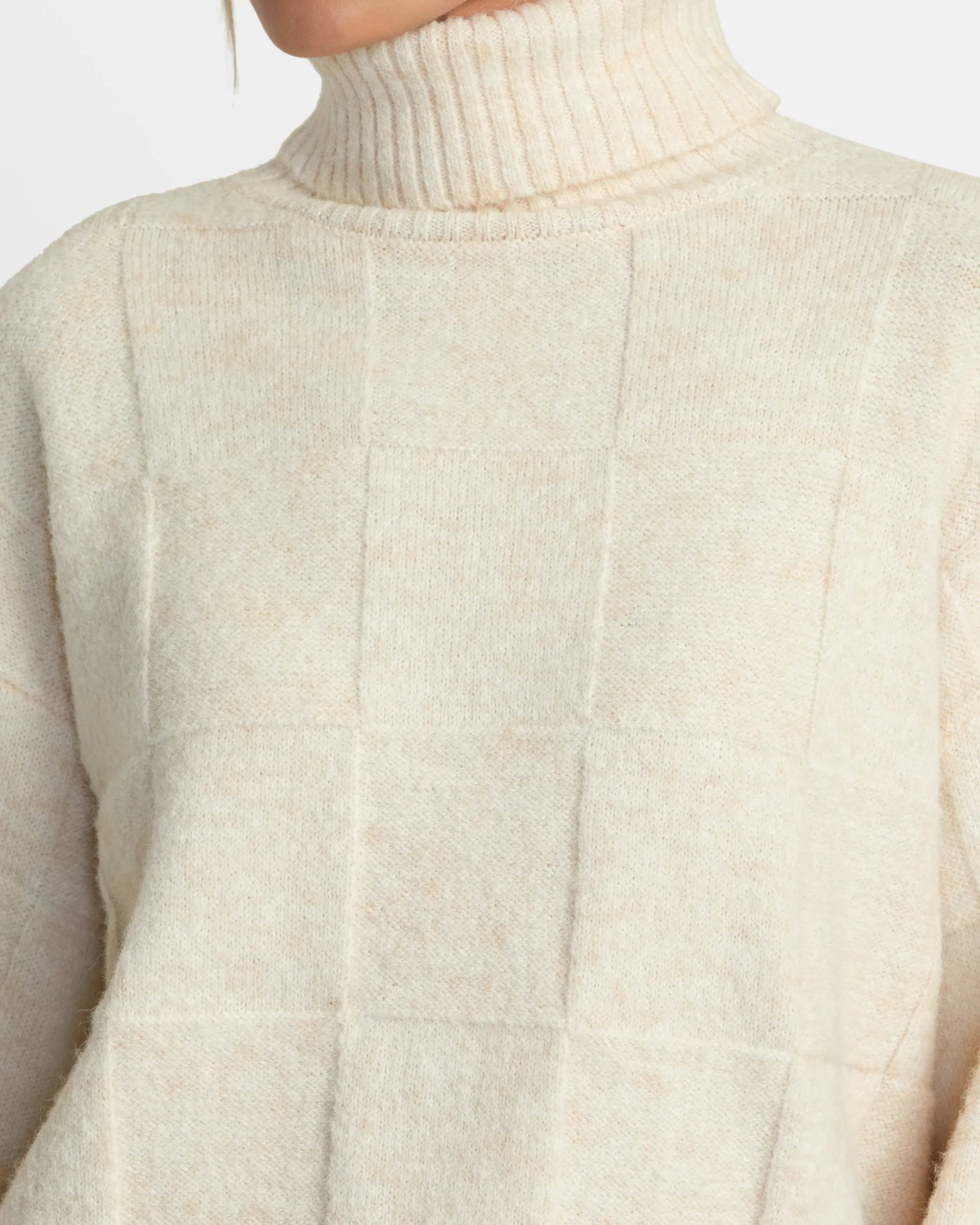 Vineyard Turtleneck Sweater - Oatmeal