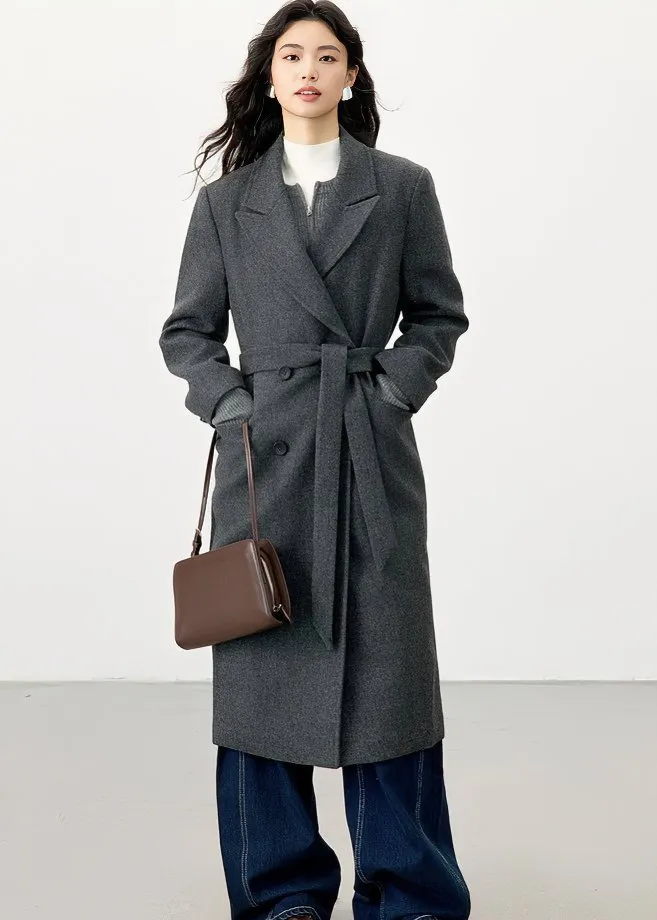 WAIST CINCHING TWEED CHIC COAT