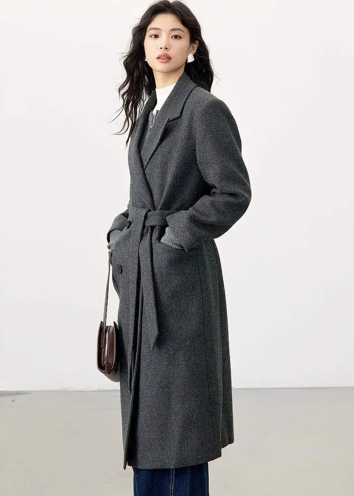 WAIST CINCHING TWEED CHIC COAT