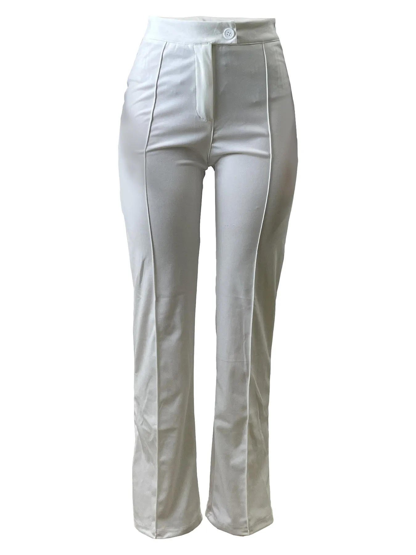 White High Waist Temperament Slimming Tapered Pants